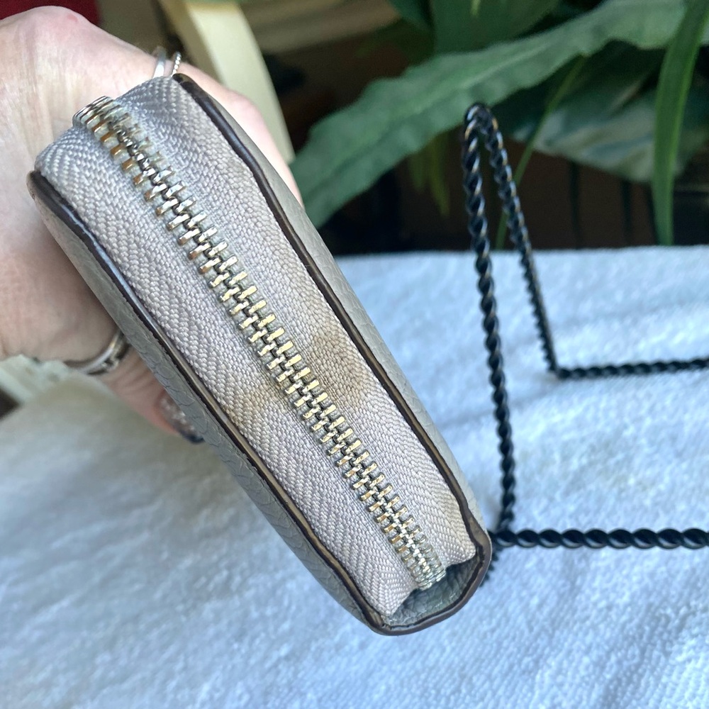 Michael Kors Large Jet Set Continental zip around travel wallet dove gray - Picture 3 of 14